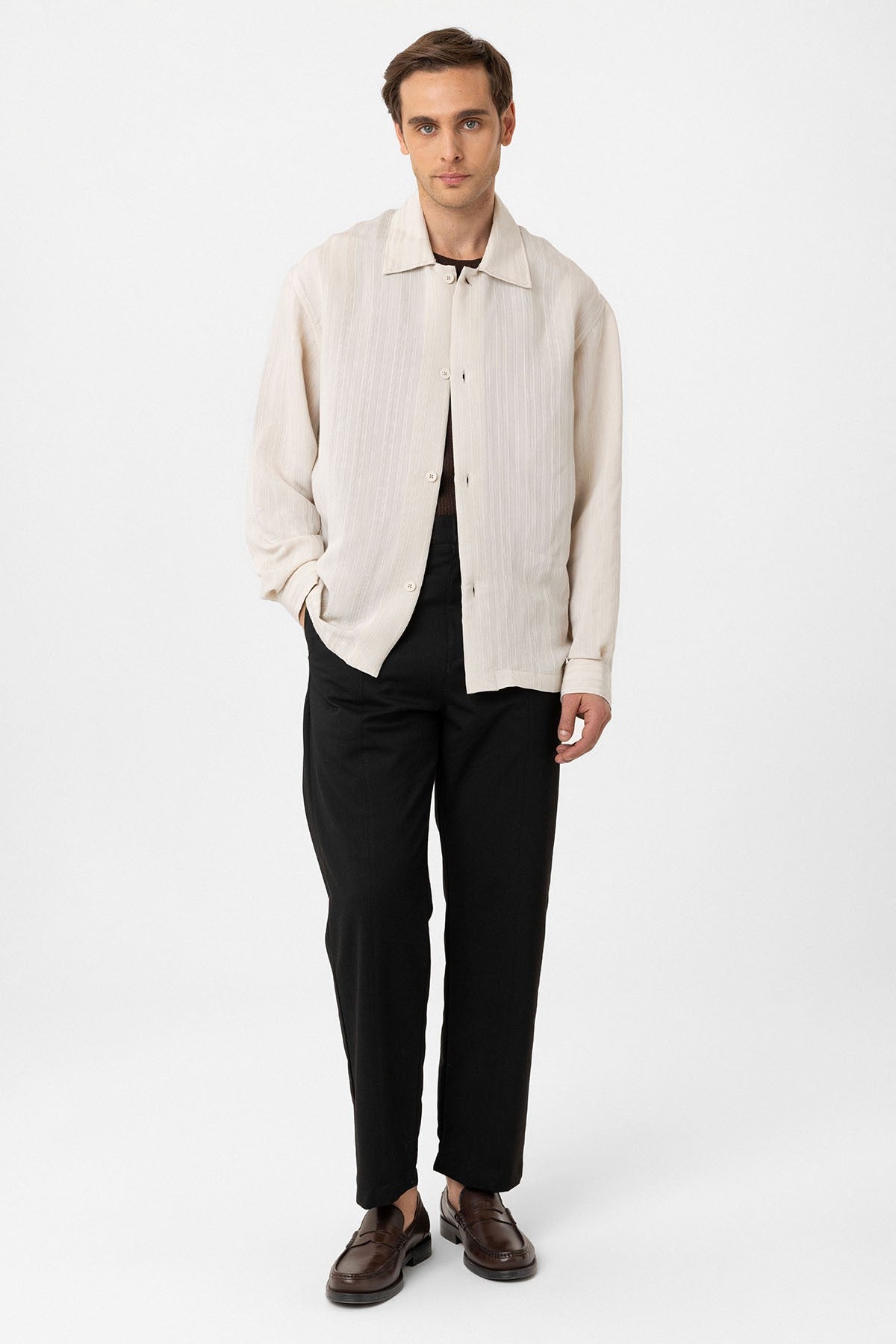 Antioch Oversized Textured Men's Shirt