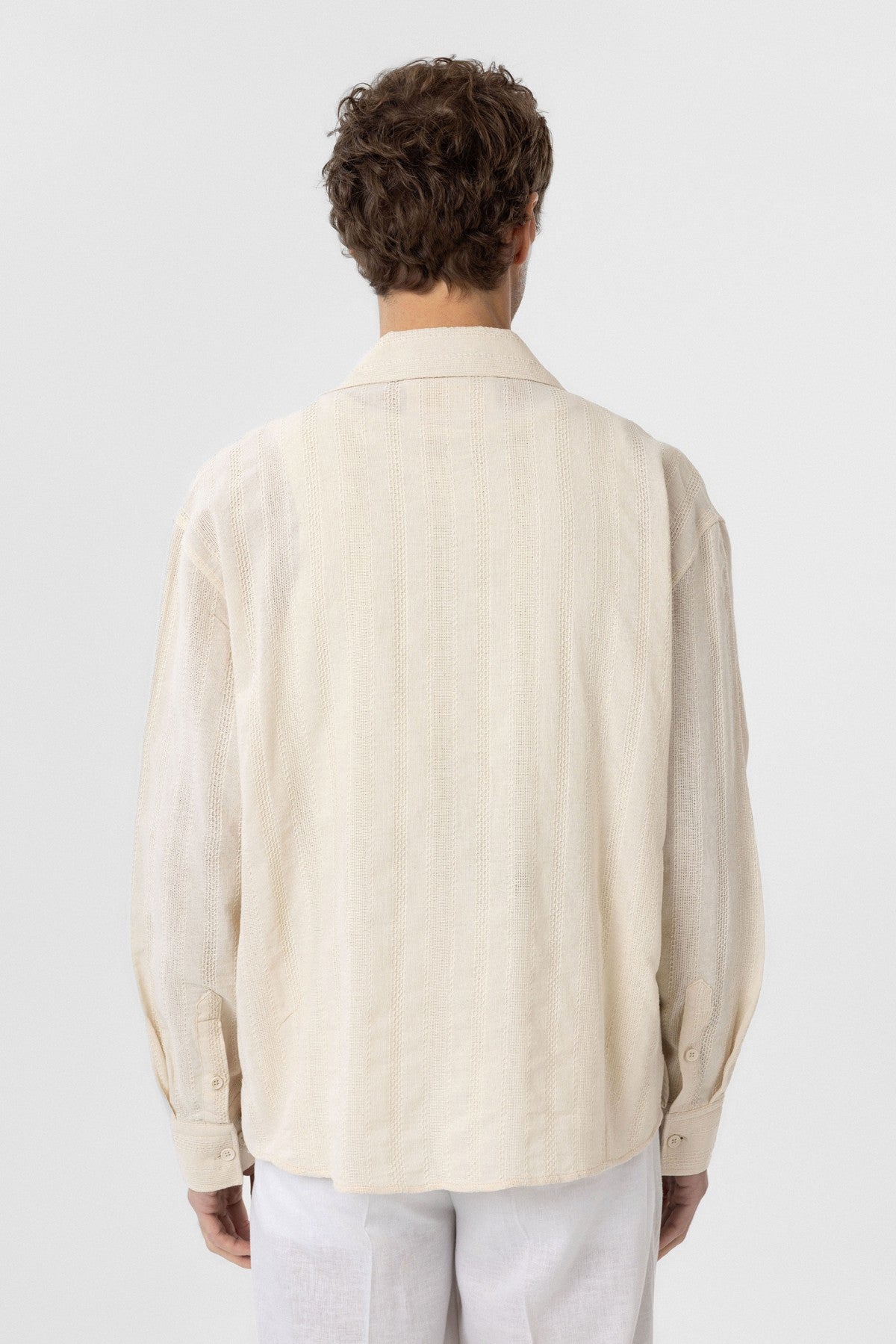 Antioch Textured Jacquard Cotton Men's Shirt