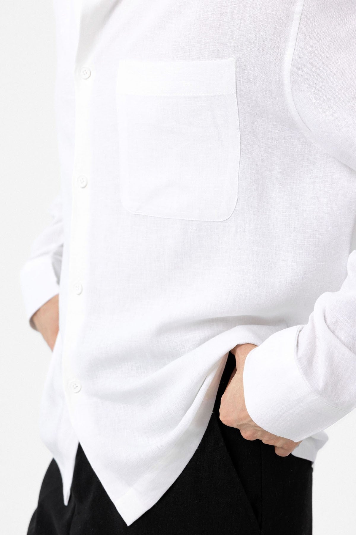 Men's Relaxed-Fit Shirt with Linen Blend
