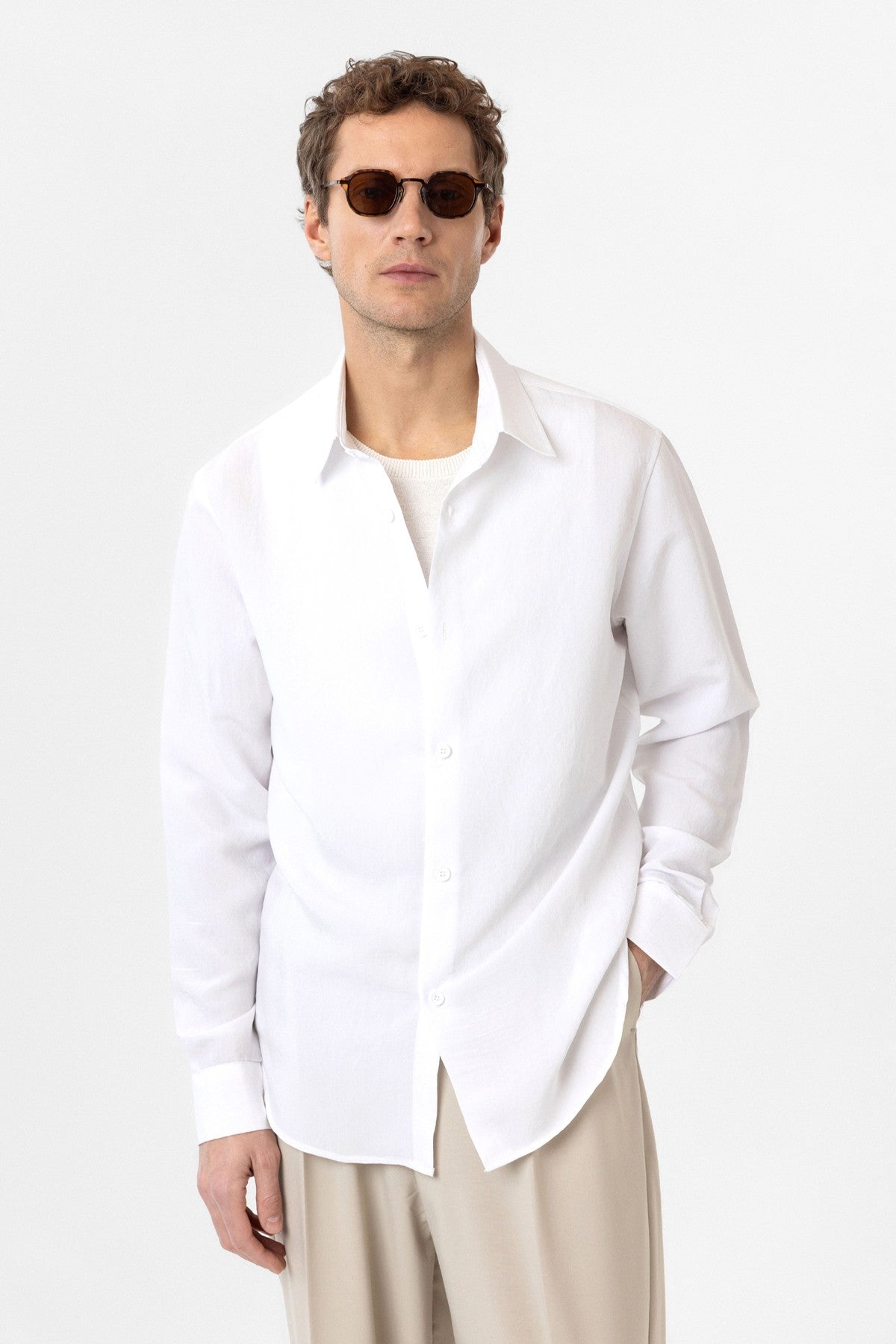 Relax Fit Modal Fabric Men's Shirt