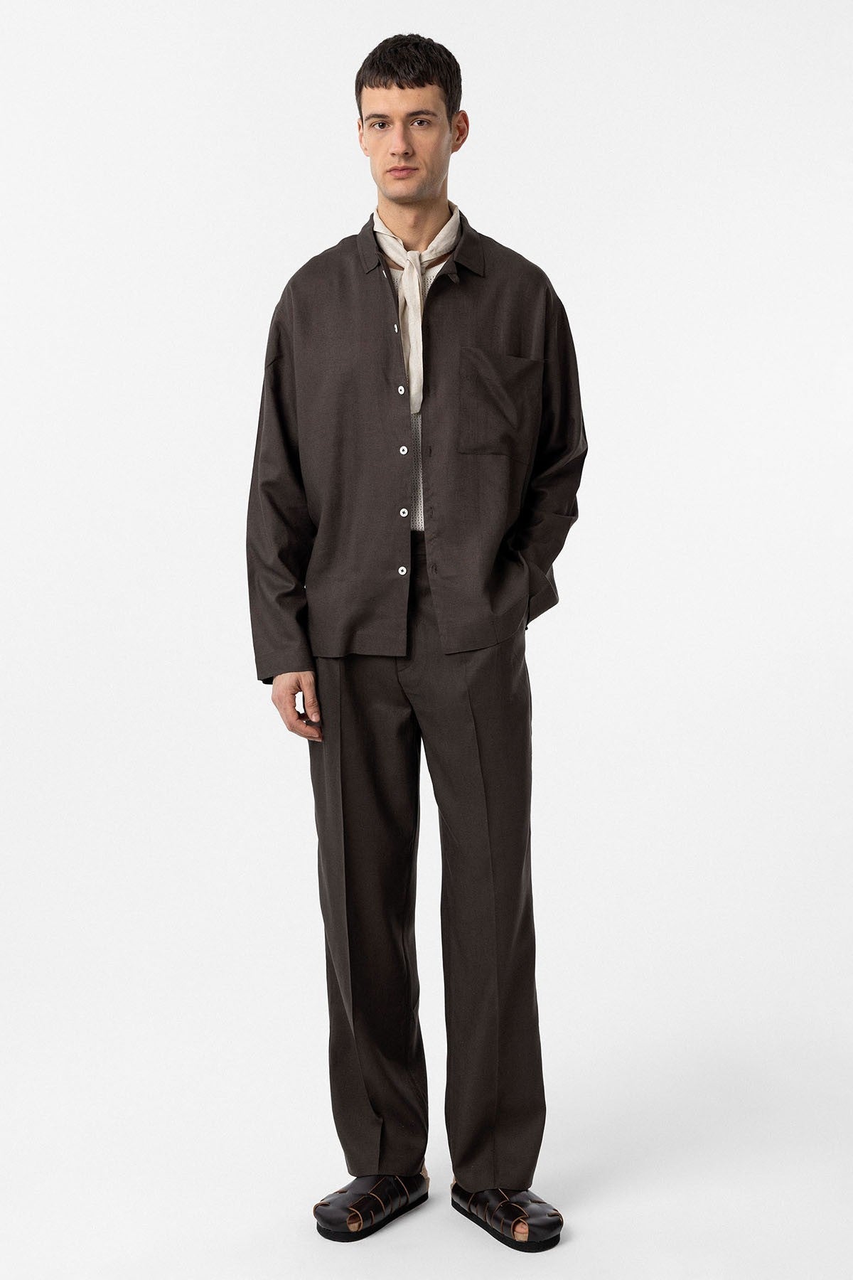 Antioch Linen-Blend Relaxed-Fit Men's Shirt