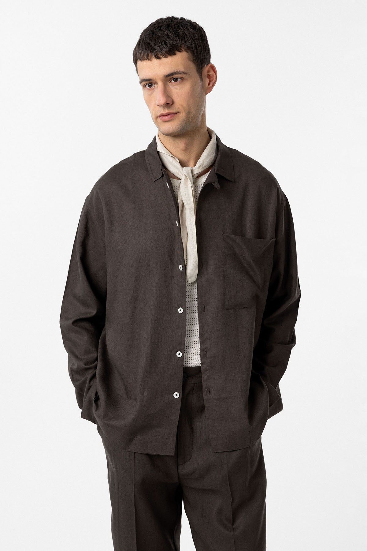 Antioch Linen-Blend Relaxed-Fit Men's Shirt