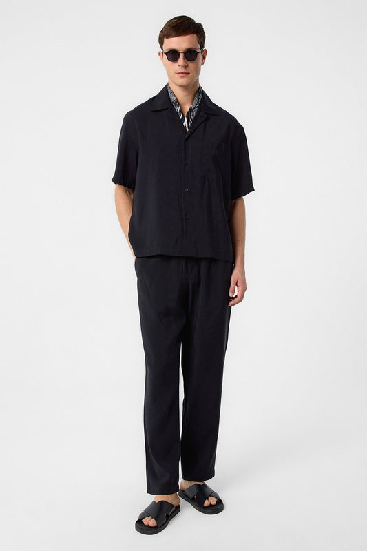 Antioch Apache Collar Modal Fabric Men's Shirt