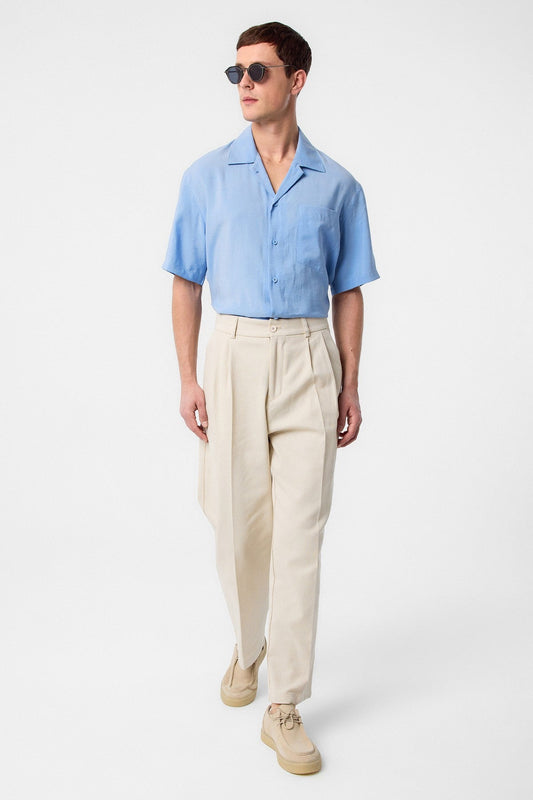 Antioch Apache Collar Modal Fabric Men's Shirt