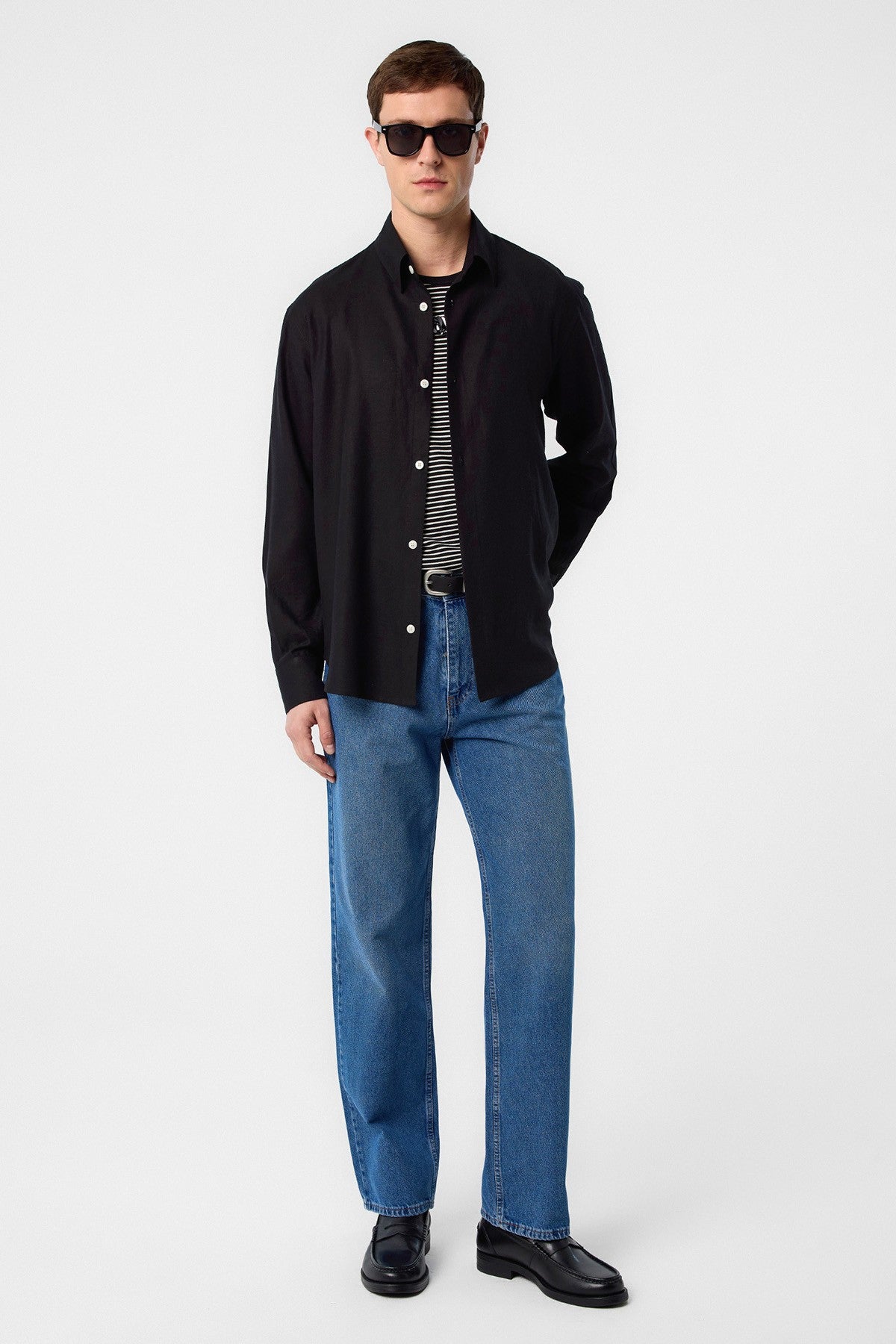 Antioch Relax Fit Men's Linen-Blend Shirt