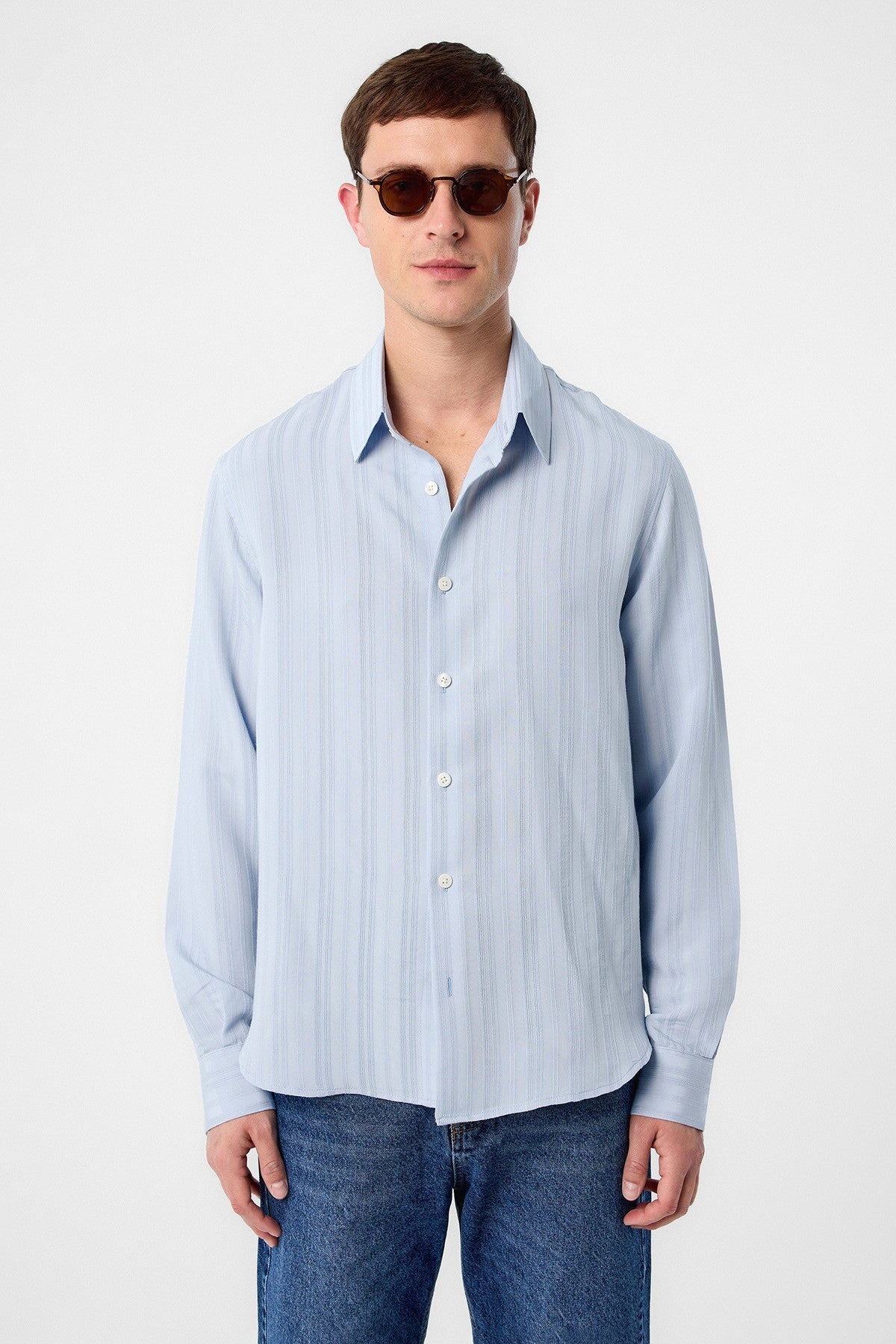 Antioch Striped and Textured Men's Shirt