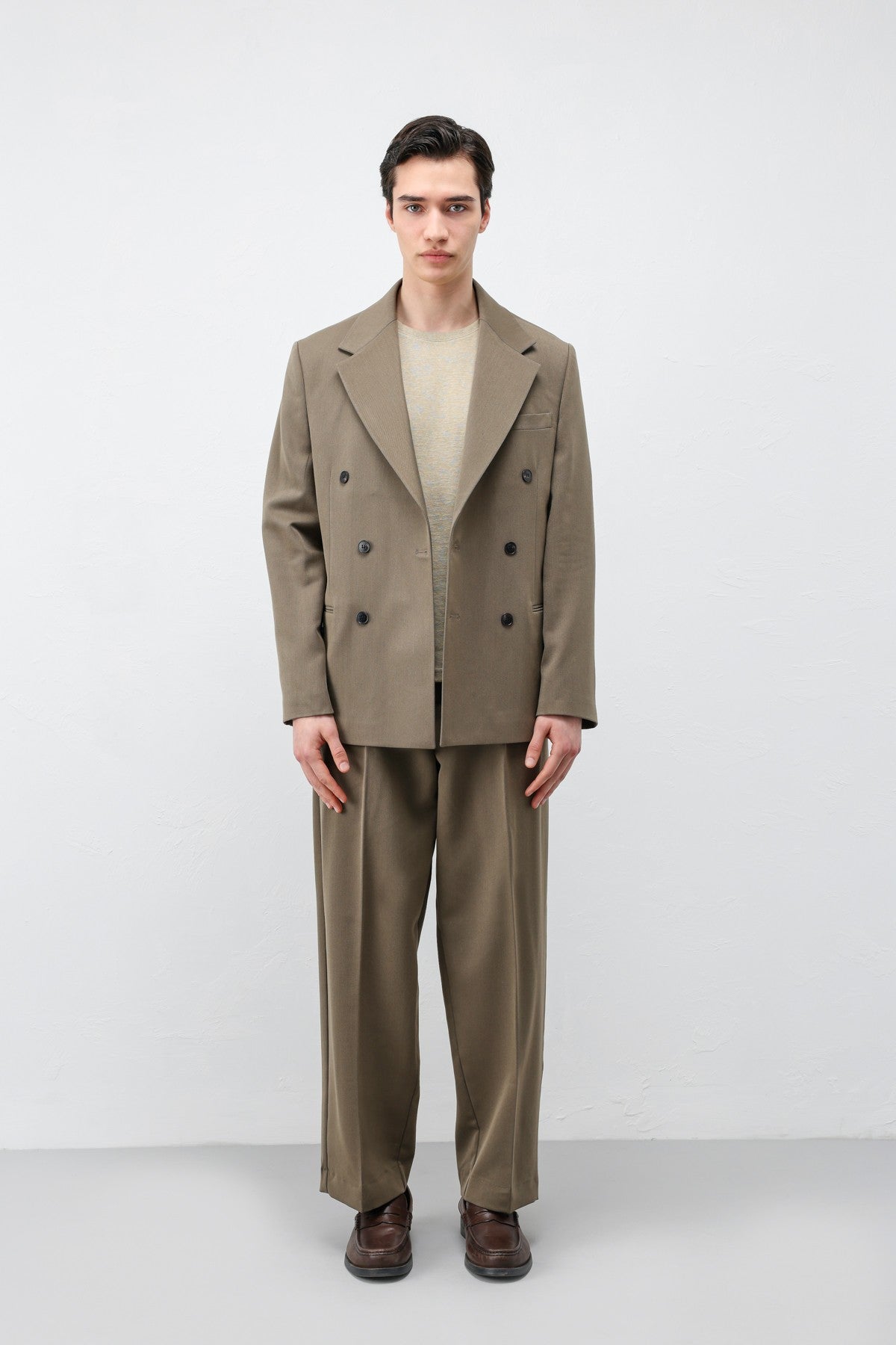 Antioch Yüksel Bel Relax Fit Pleated Men's Pants