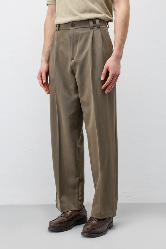 Antioch Yüksel Bel Relax Fit Pleated Men's Pants