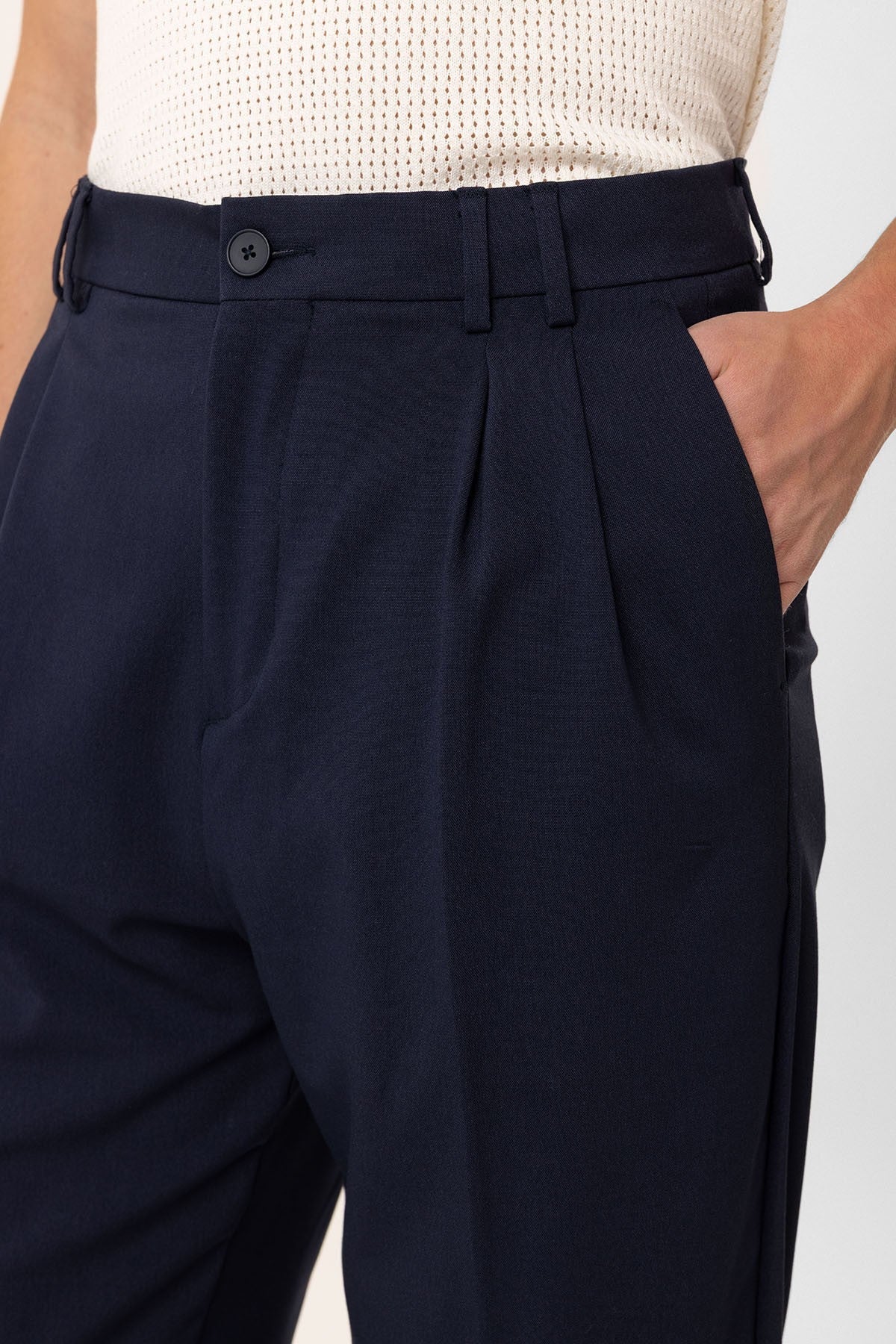 Men's Double-Pleated Baggy-Fit Pants