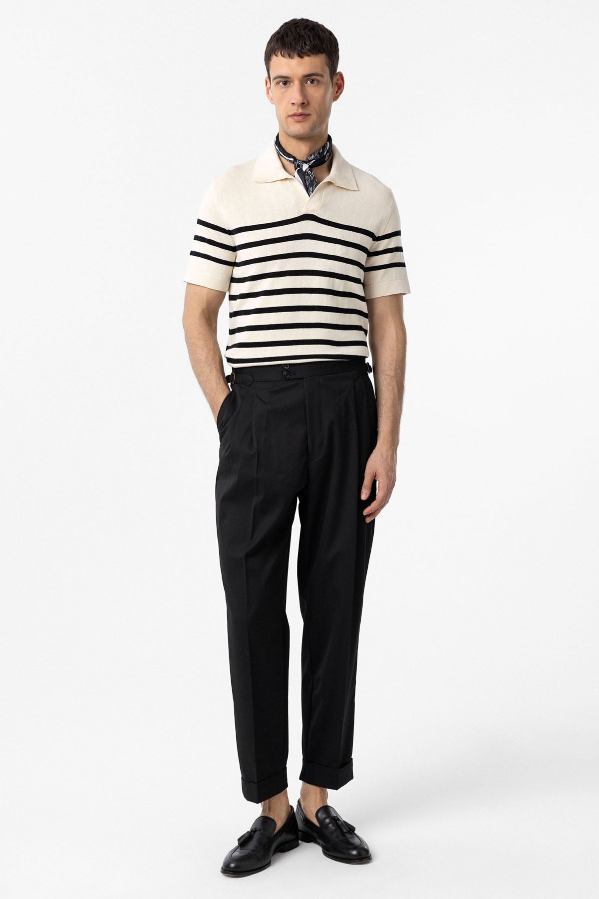 Antioch High-Waisted Italian-Cut Pleated Men's Pants