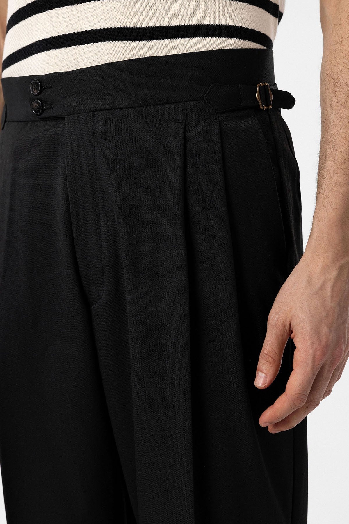 Antioch High-Waisted Italian-Cut Pleated Men's Pants