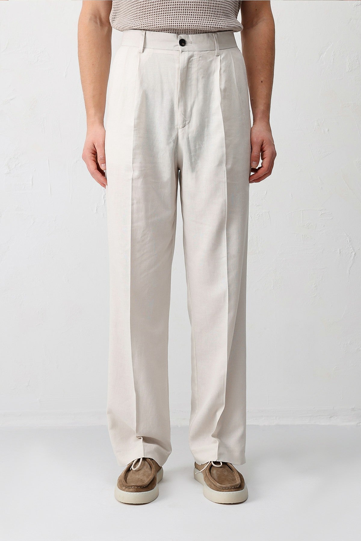 Antioch Linen-Blend Men's Baggy Pants