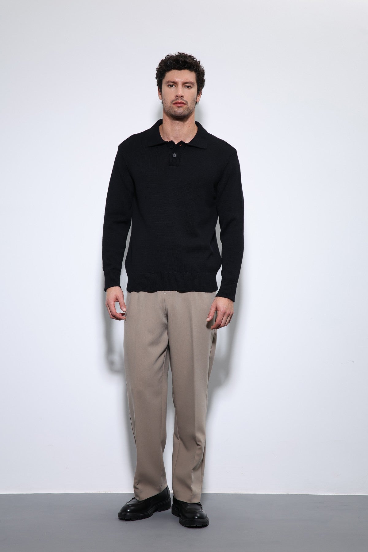 Antioch Polo Neck Basic Men's Sweater