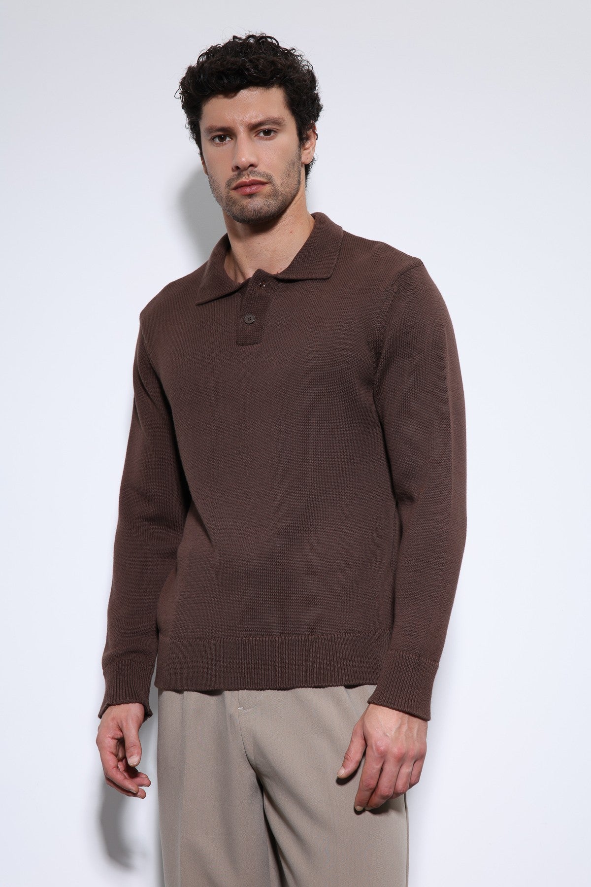 Antioch Polo Neck Basic Men's Sweater