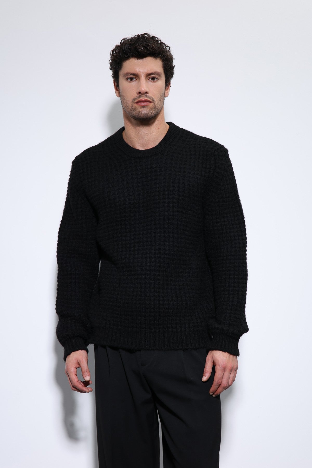 Antioch Knitted-Textured Men's Sweater