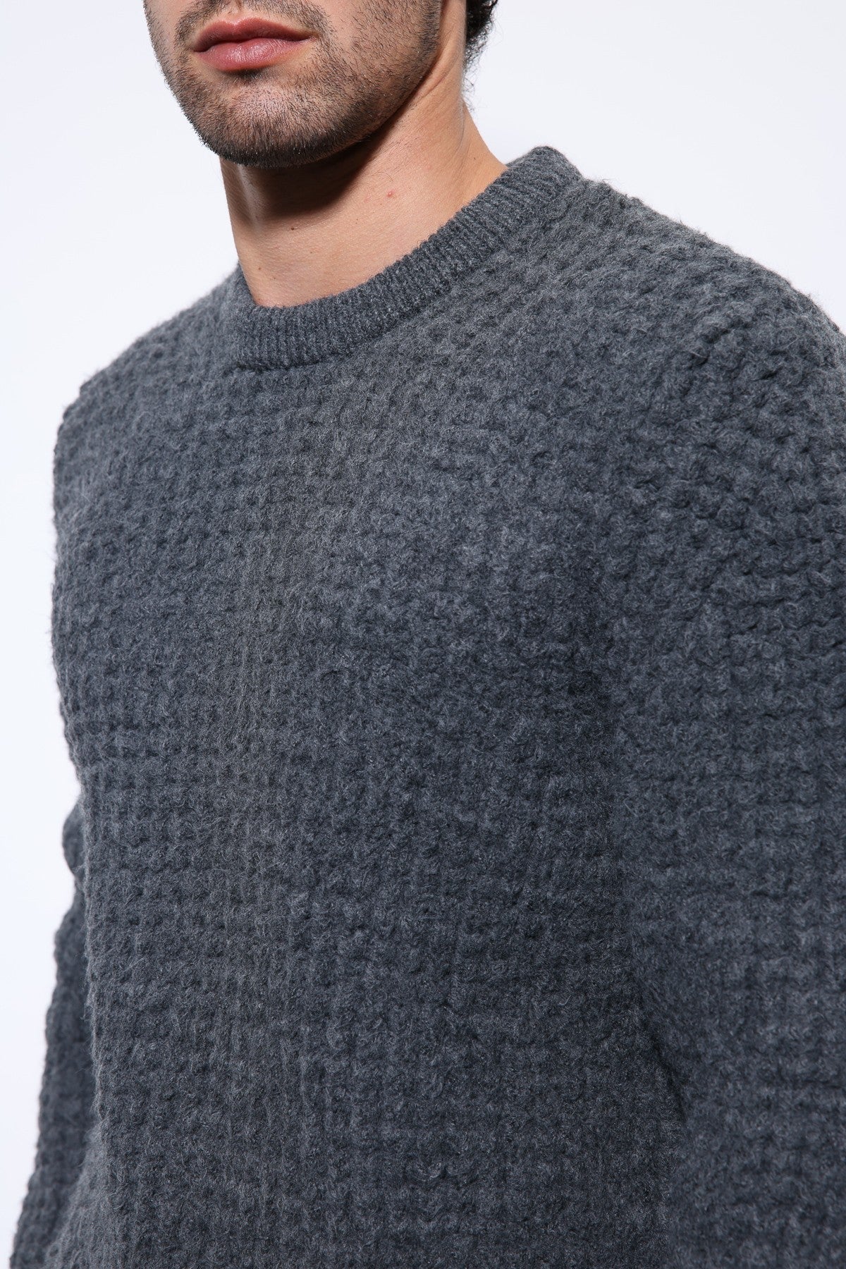 Antioch Knitted-Textured Men's Sweater