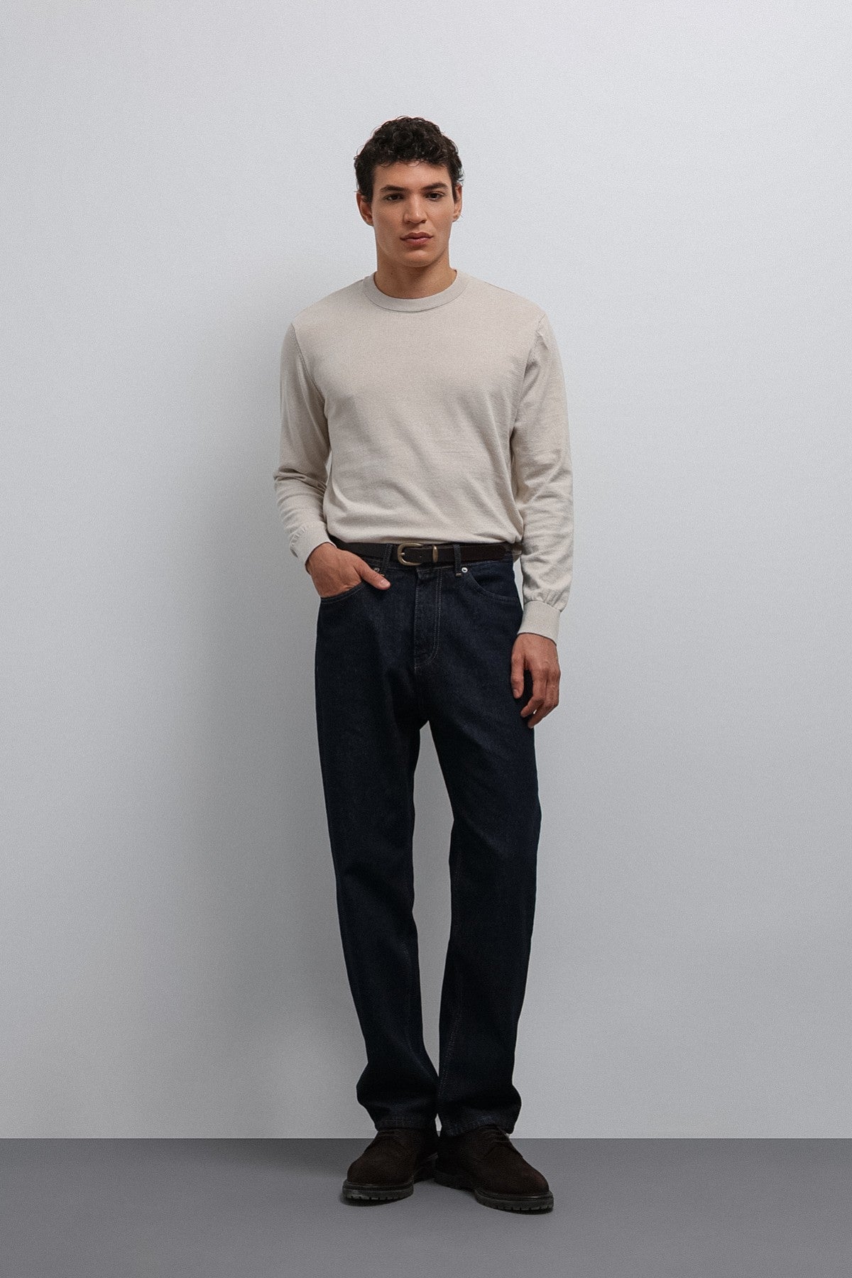 Antioch Soft-Textured Basic Men's Sweater