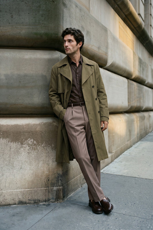 Antioch Relax Fit Men's Trench Coat