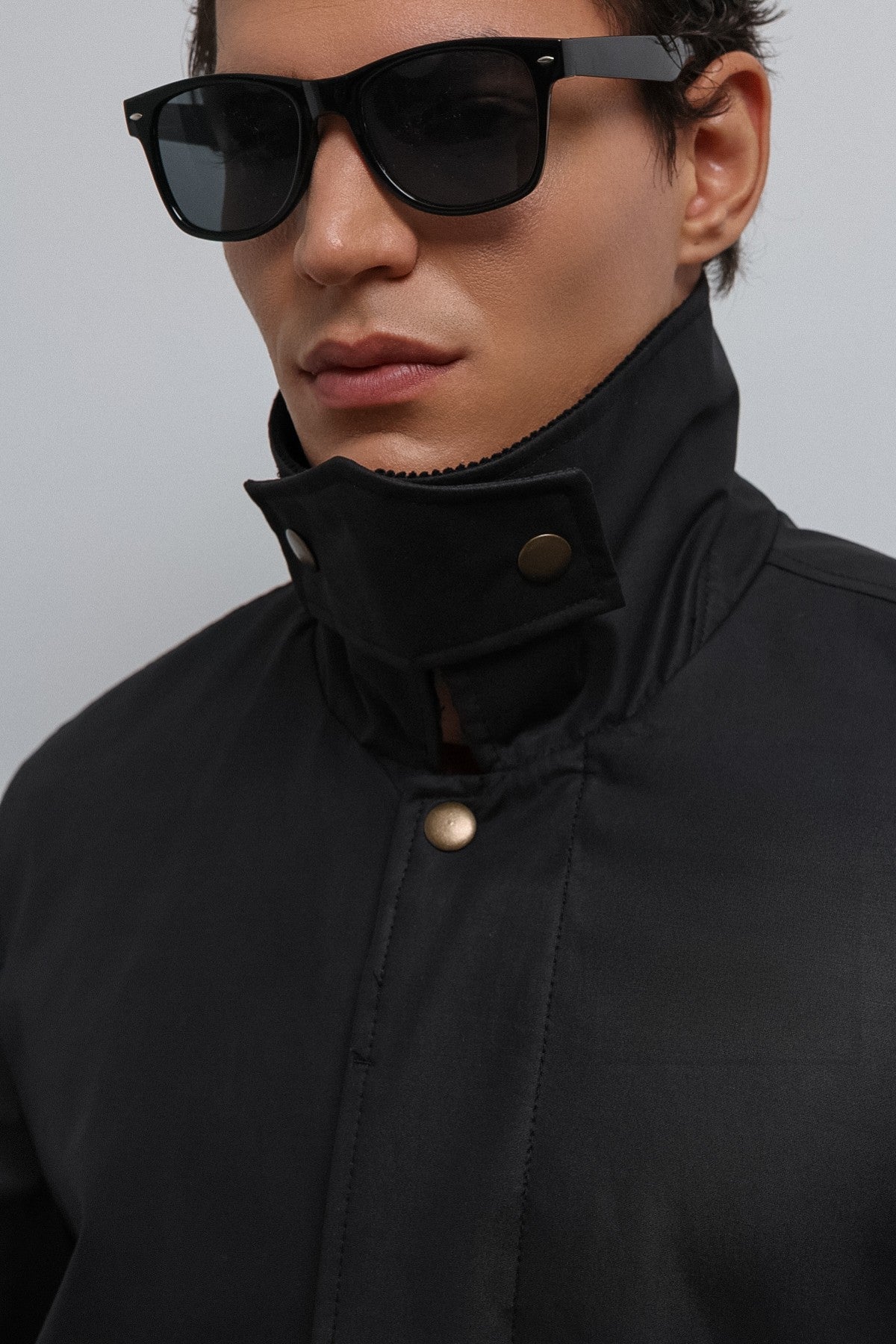 Antioch Contrast Collar Technical Men's Trench Coat
