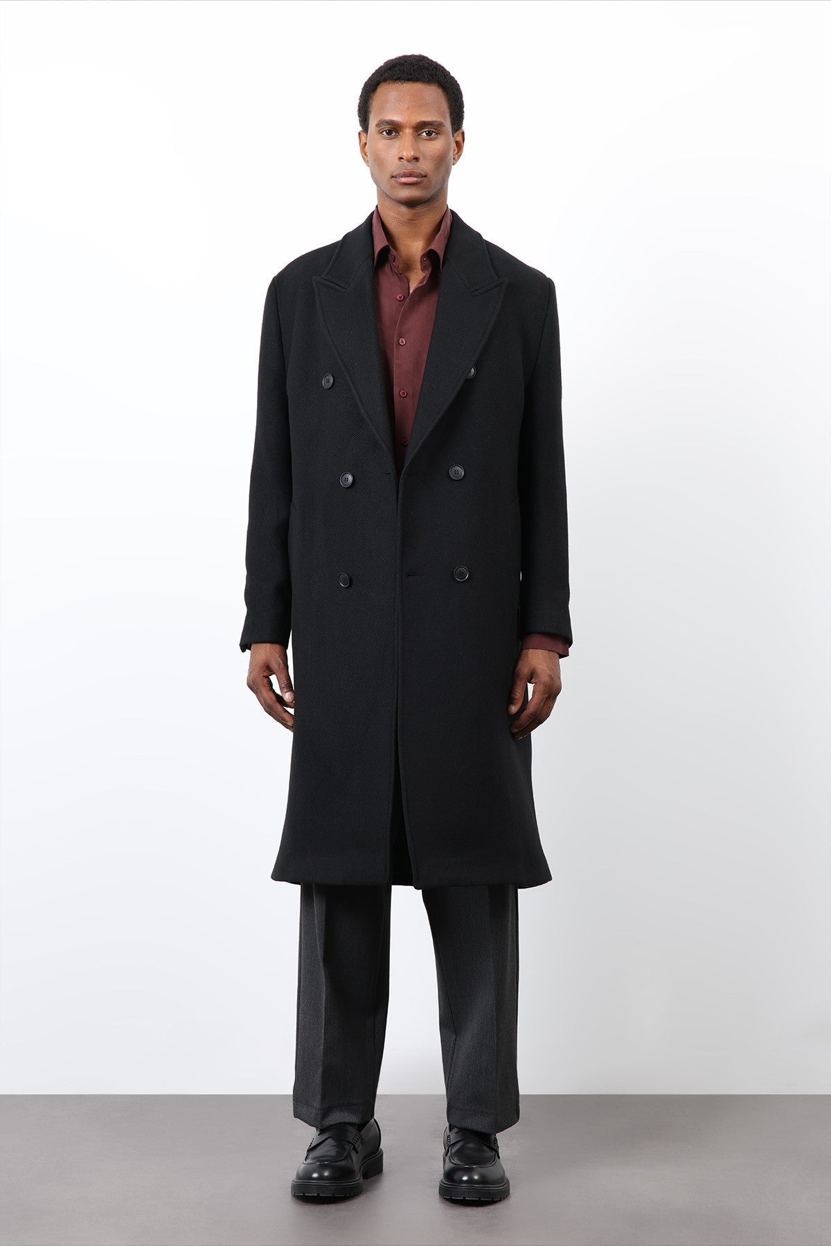 Antioch Wool-Blend Double-Breasted Men's Coat
