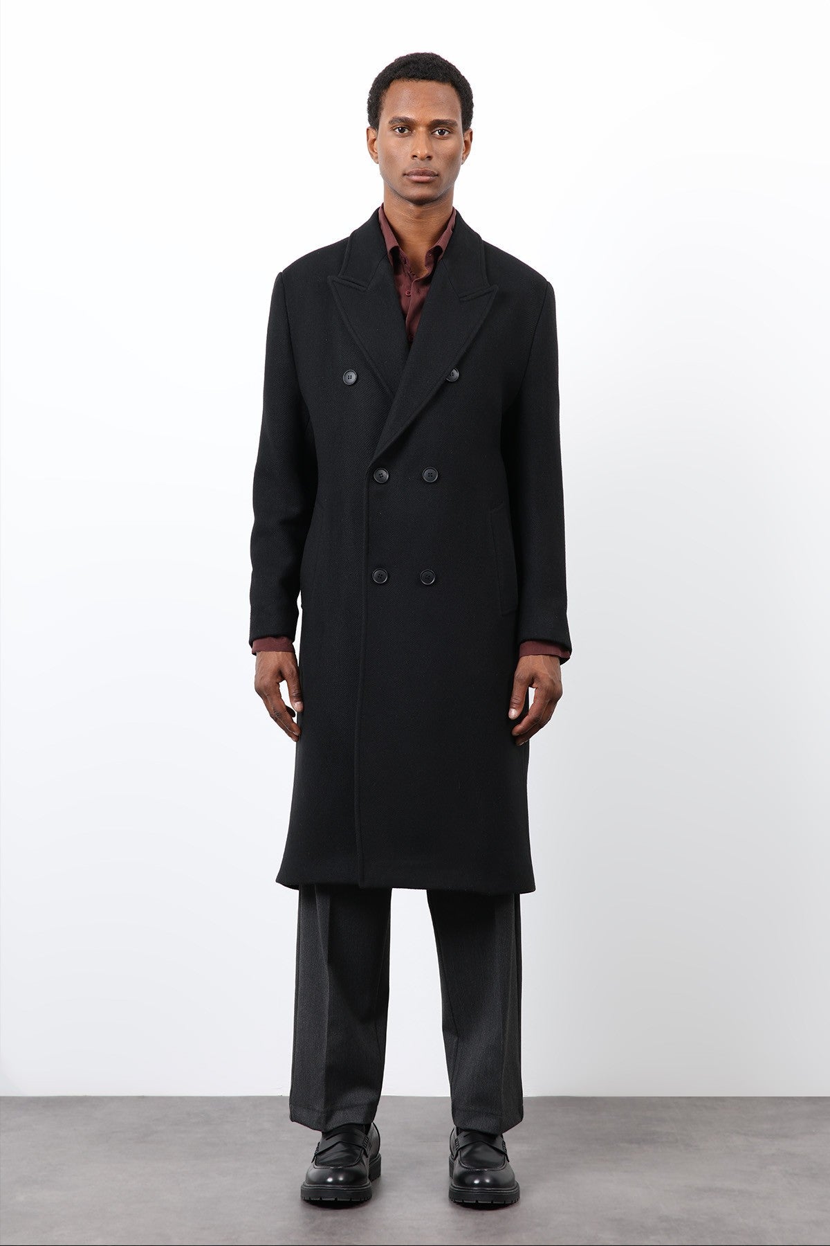 Antioch Wool-Blend Double-Breasted Men's Coat