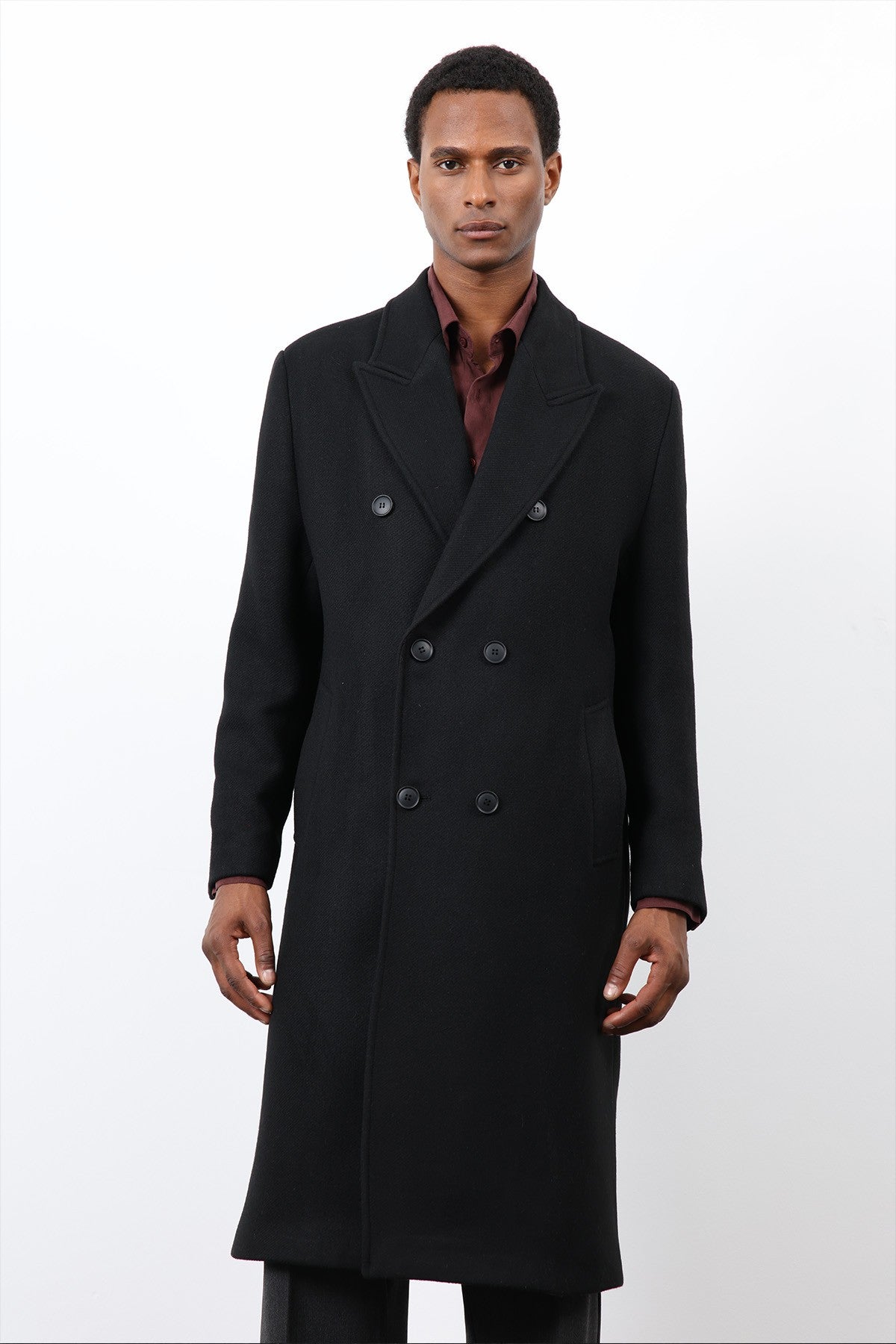 Antioch Wool-Blend Double-Breasted Men's Coat