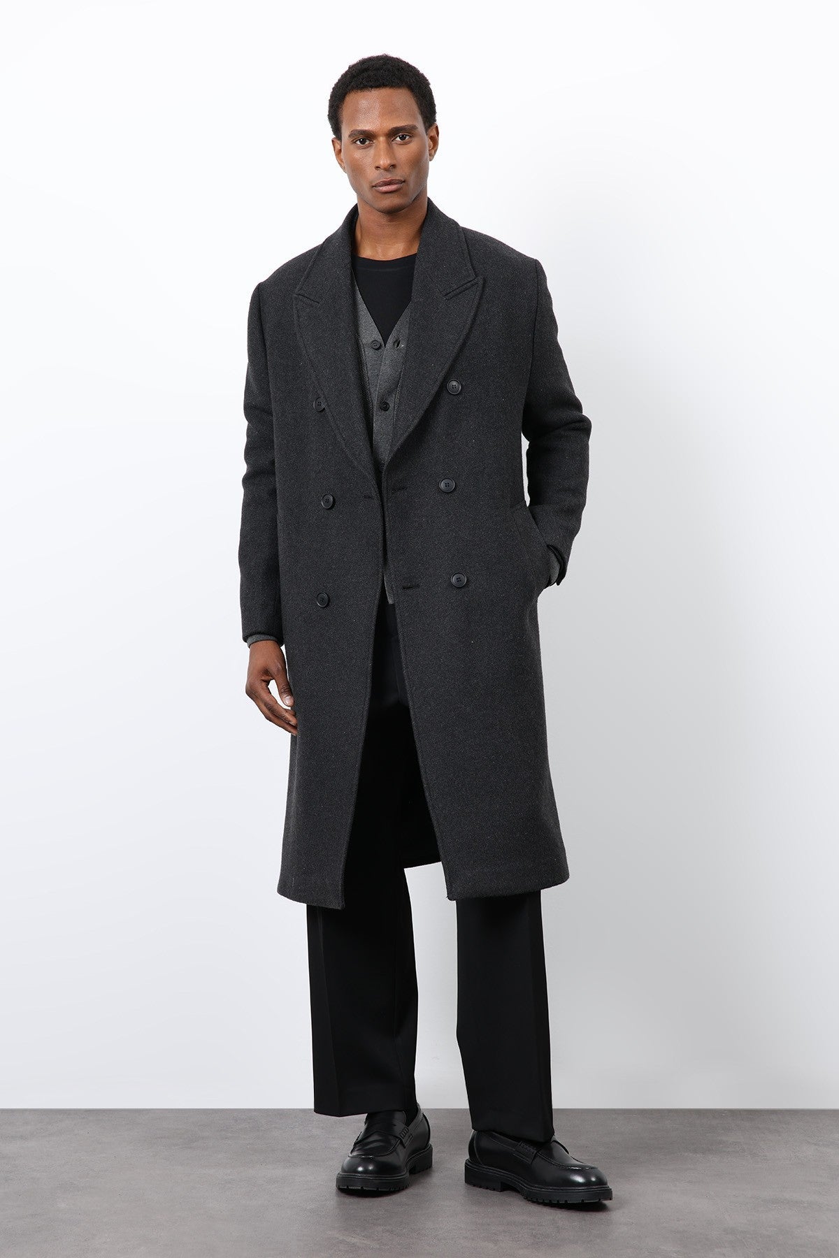 Antioch Wool-Blend Double-Breasted Men's Coat