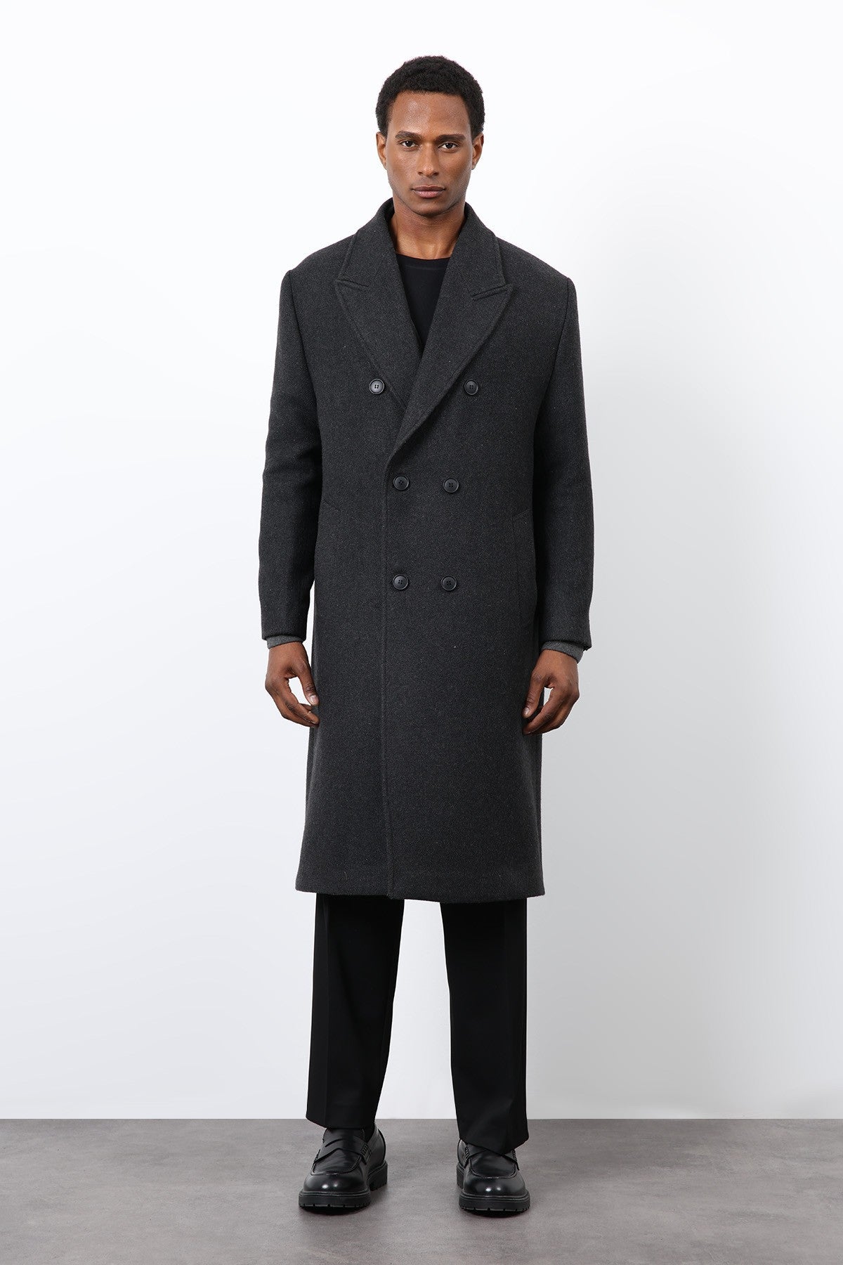 Antioch Wool-Blend Double-Breasted Men's Coat