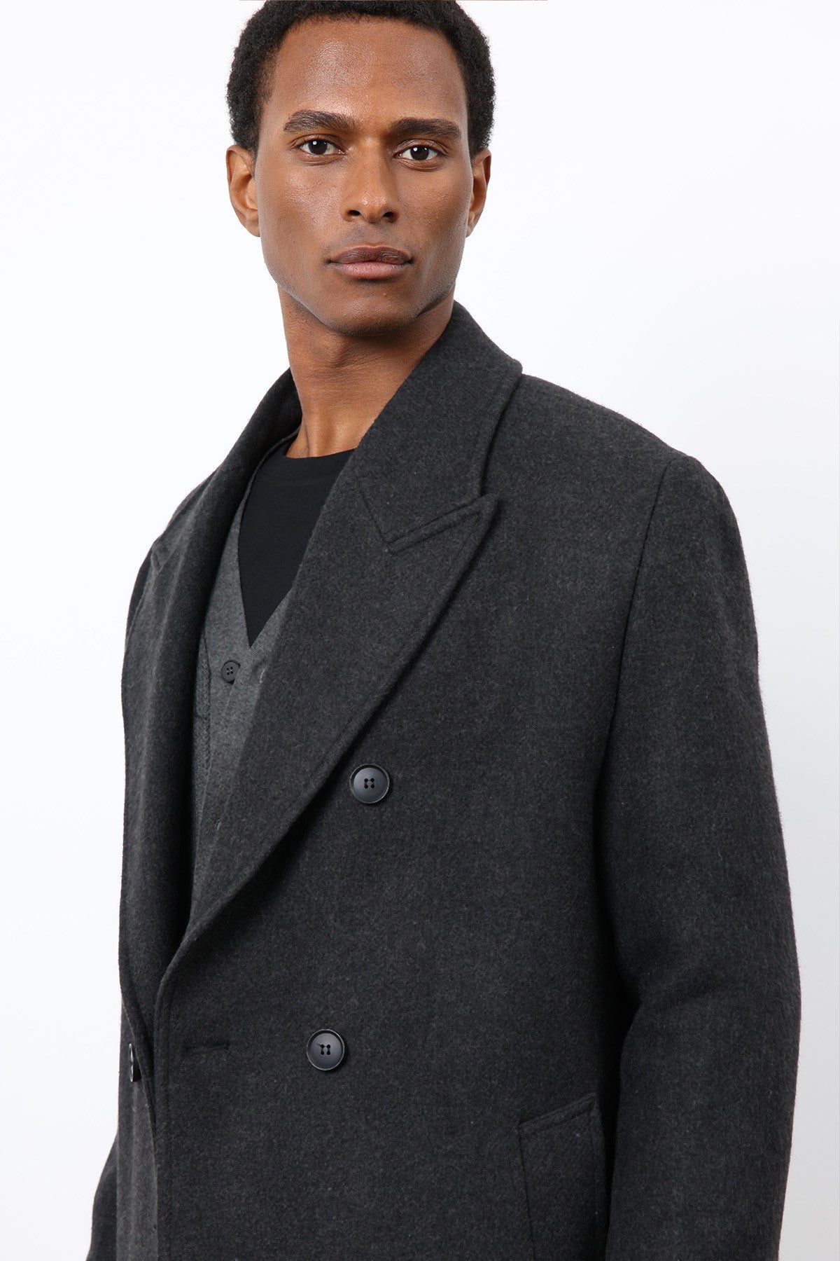 Antioch Wool-Blend Double-Breasted Men's Coat