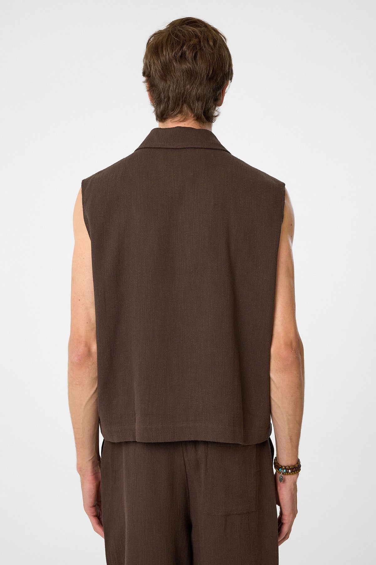 Antioch Textured Polo-Neck Men's Vest