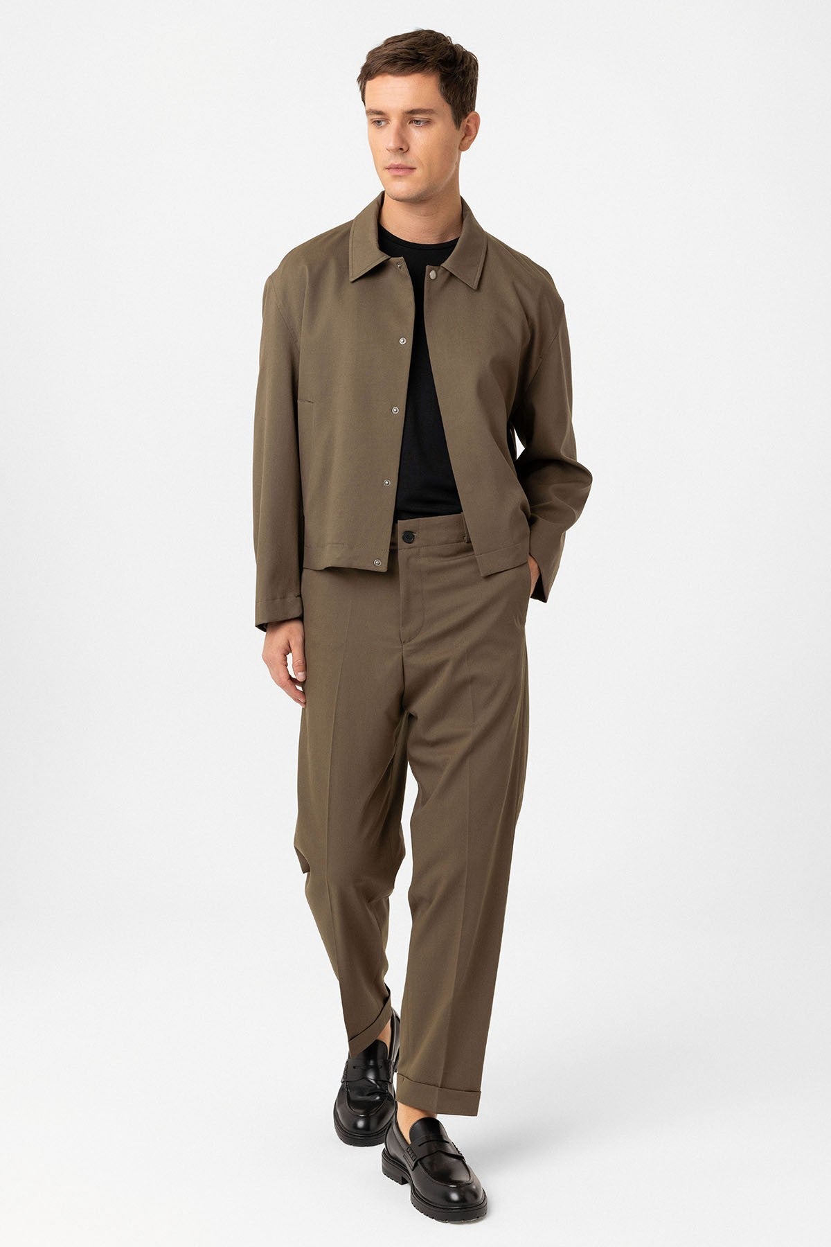 Antioch Hidden Button Seasonal Relaxed-Fit Men's Jacket