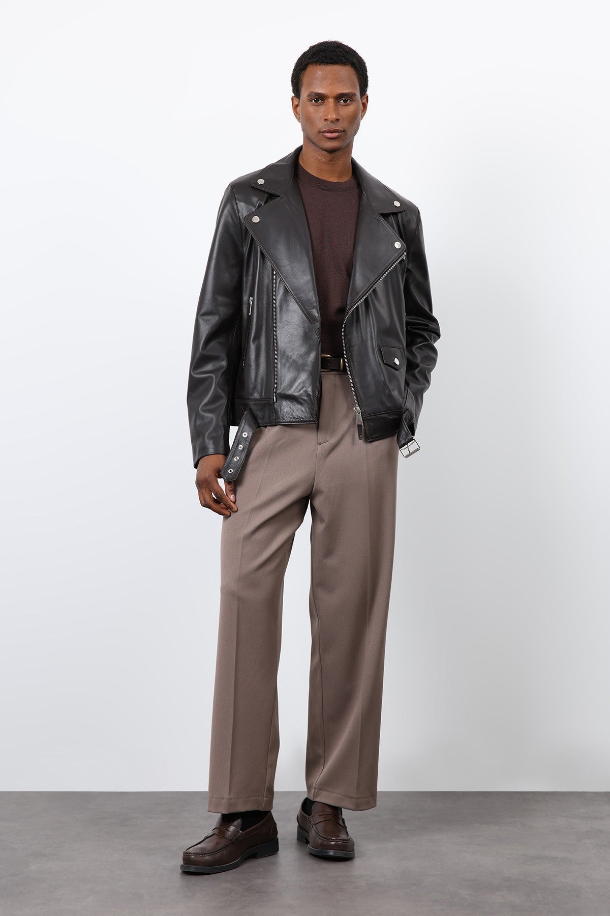 Antioch 100% Leather Biker Jacket