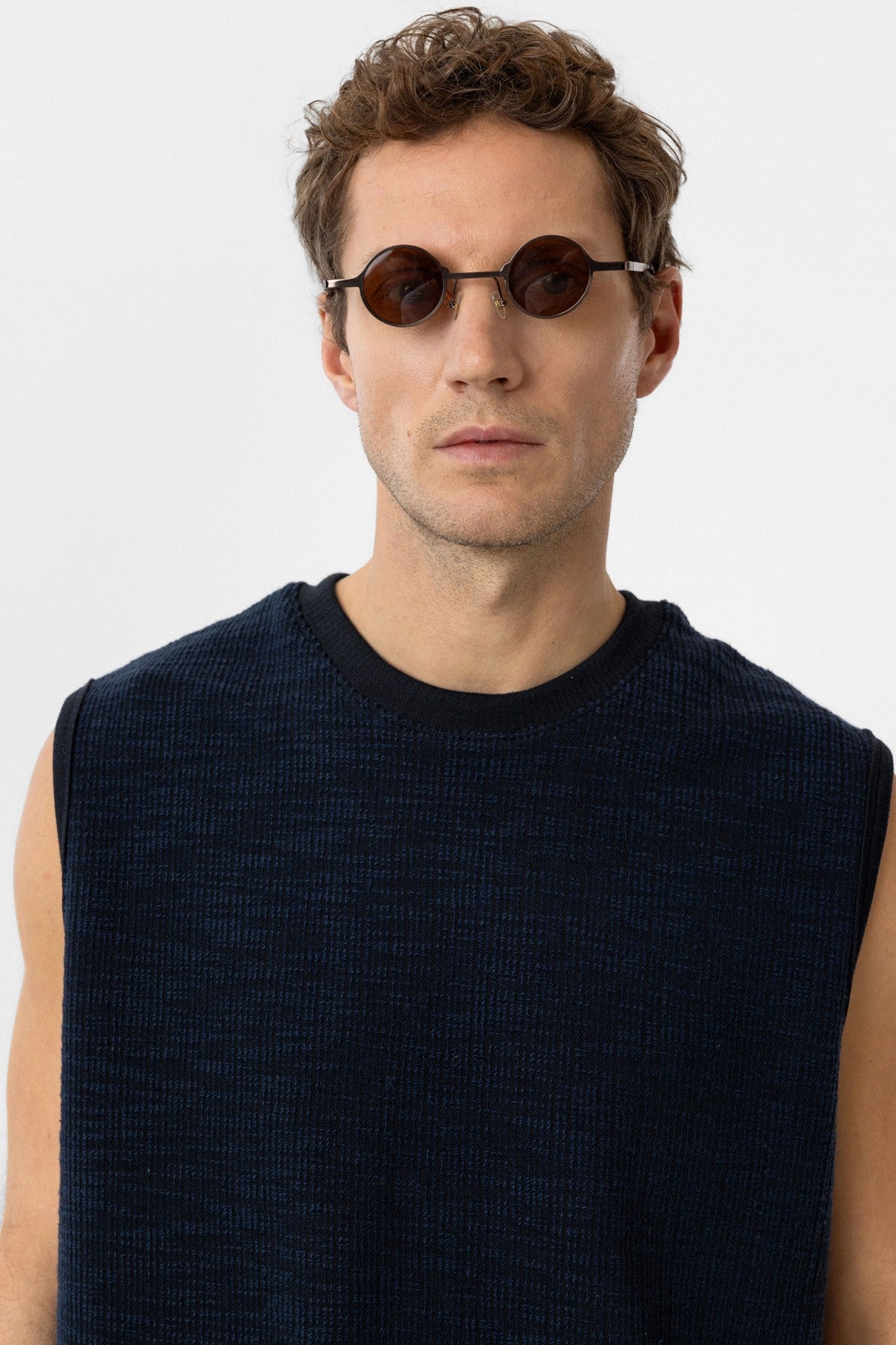 Antioch Regular Fit Textured Men's Sleeveless T-Shirt