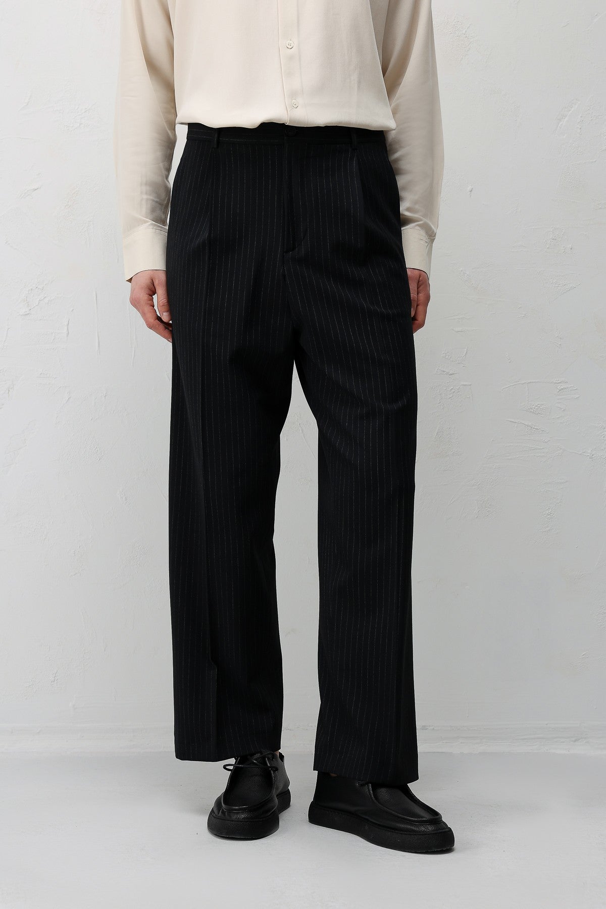 Relaxed-Fit Striped Men's Suit