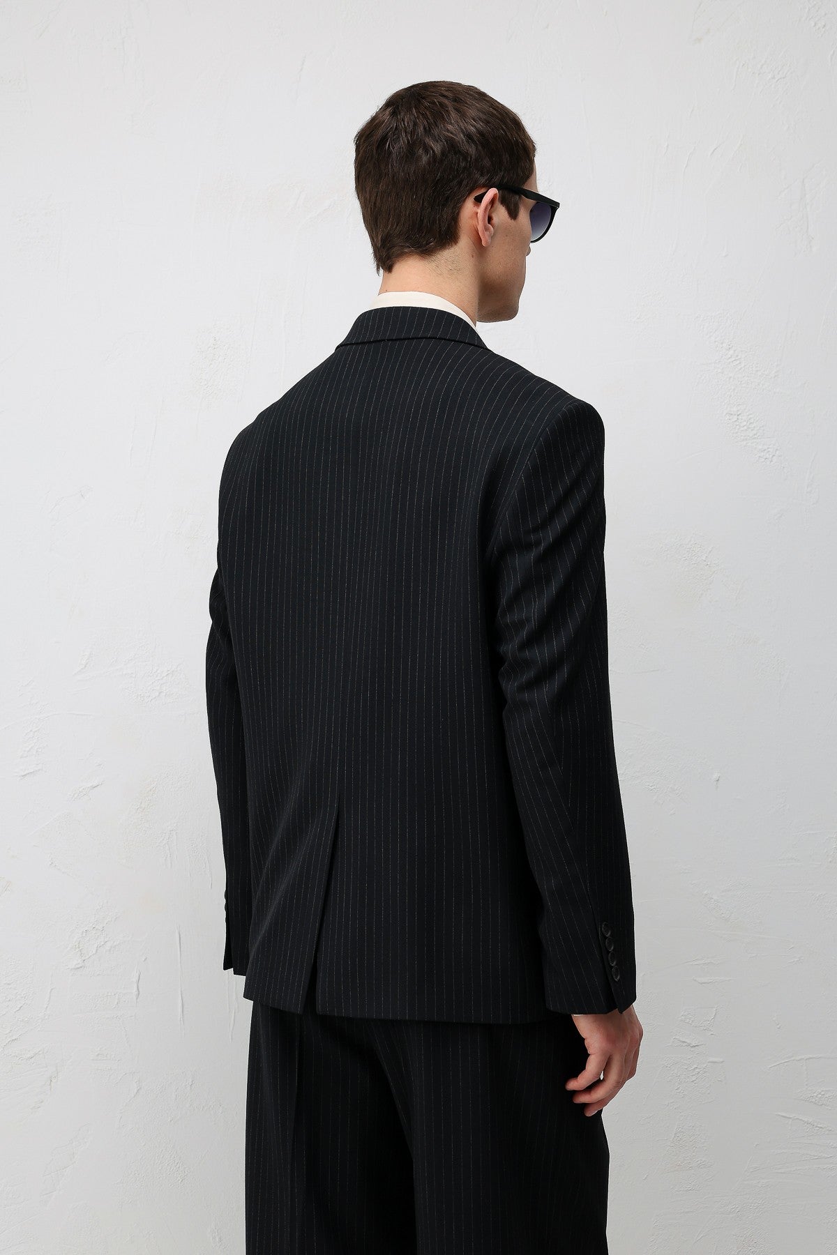 Relaxed-Fit Striped Men's Suit