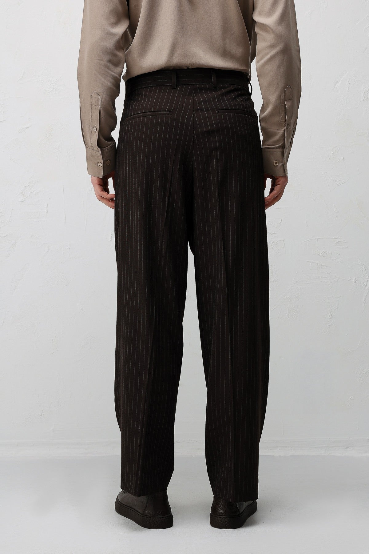 Relaxed-Fit Striped Men's Suit