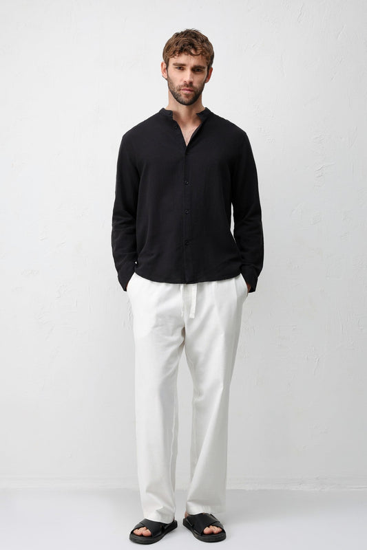 Antioch Crew-Neck Cotton Men's Shirt