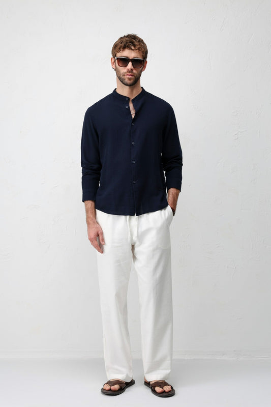 Antioch Crew-Neck Cotton Men's Shirt