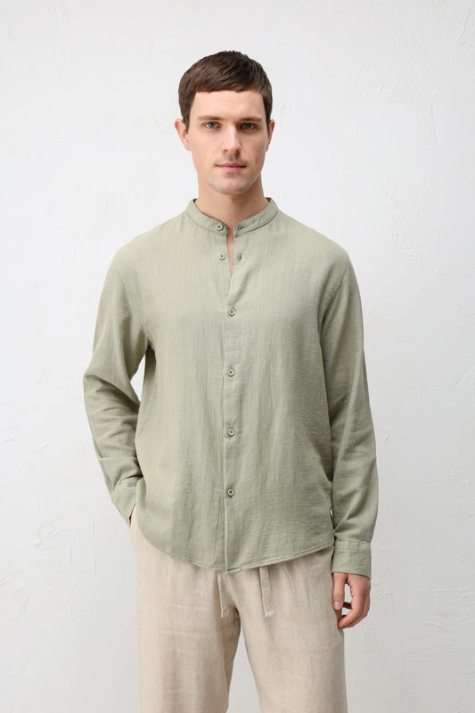 Antioch Crew-Neck Cotton Men's Shirt