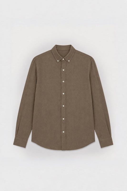 Men's Relaxed-Fit Shirt with Linen Blend