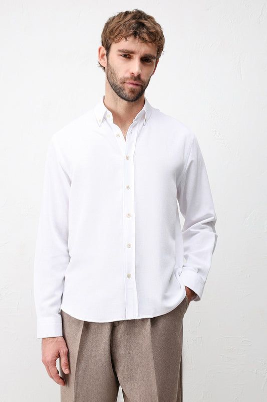 Antioch Linen-Blend Relaxed-Fit Men's Shirt