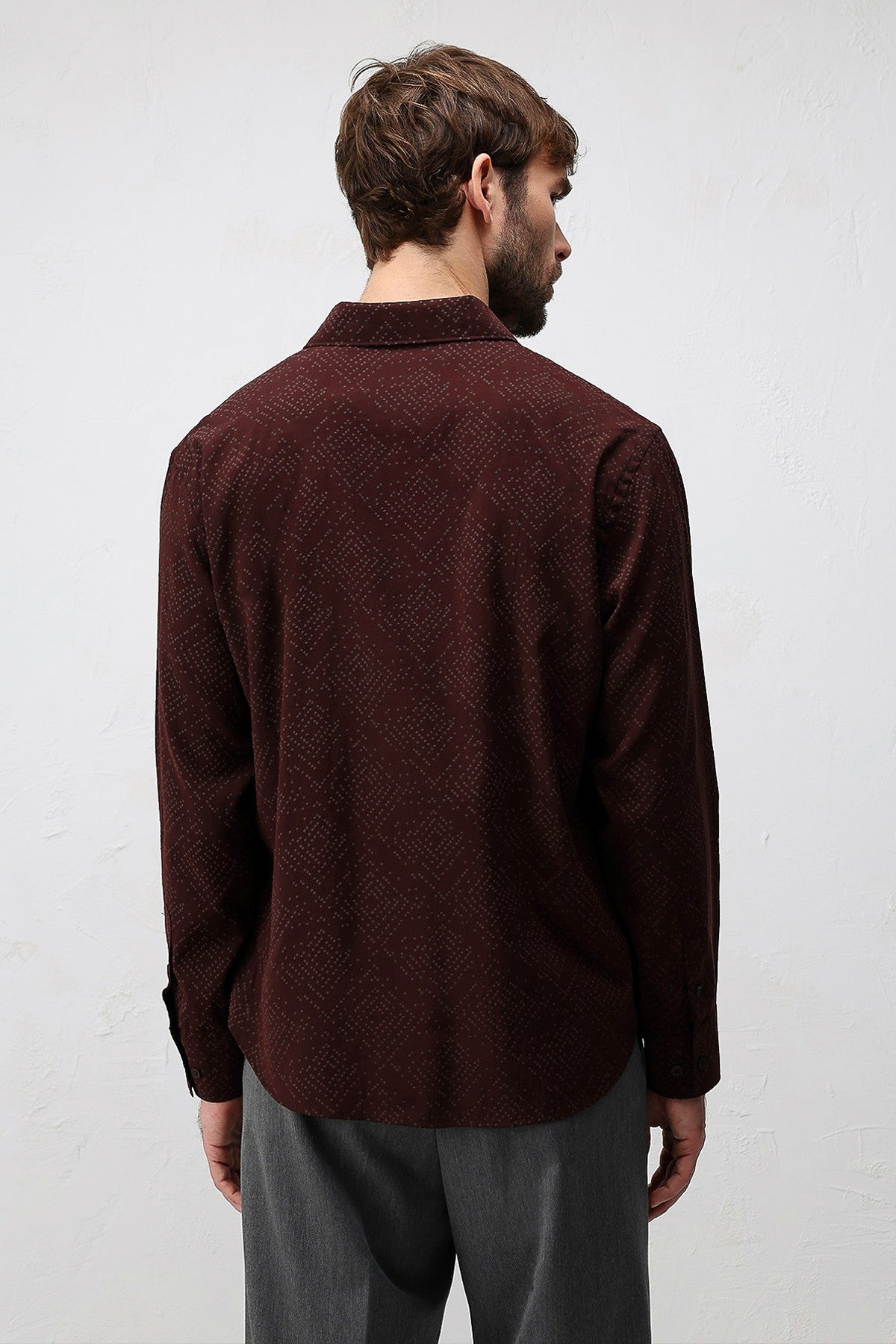 Antioch Men's Shirt with Modal Blend and Textured Fabric