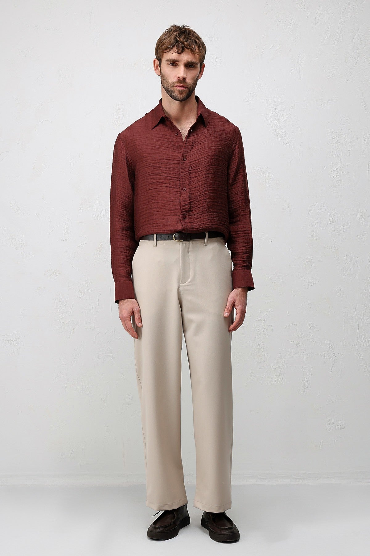 Antioch Crinkled Relax Fit Men's Shirt