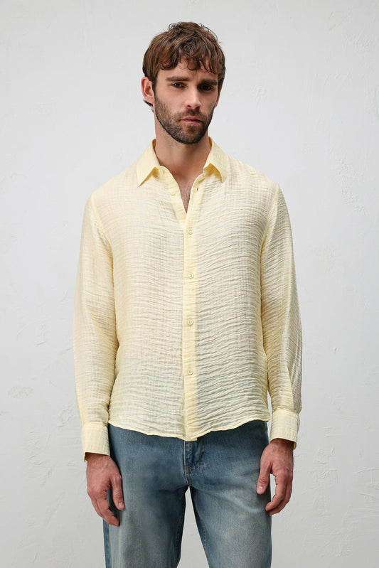 Antioch Crinkled Relax Fit Men's Shirt