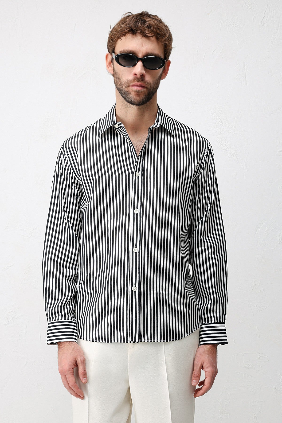 Antioch Lyocell-Blend Relaxed-Fit Striped Men's Shirt