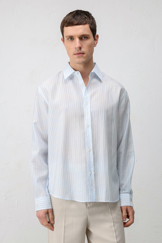 Antioch Lyocell-Blend Relaxed-Fit Striped Men's Shirt