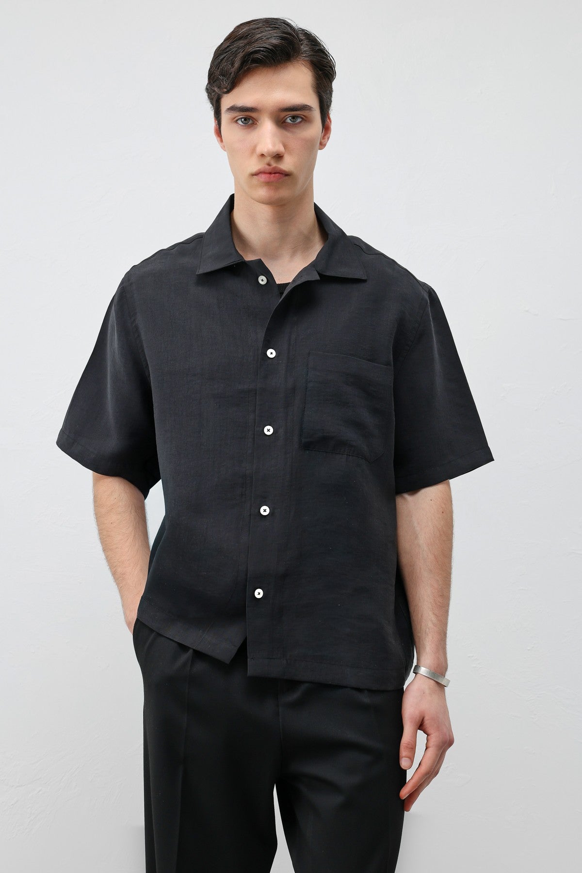 Antioch Lyocell-Blend Short-Sleeve Men's Shirt