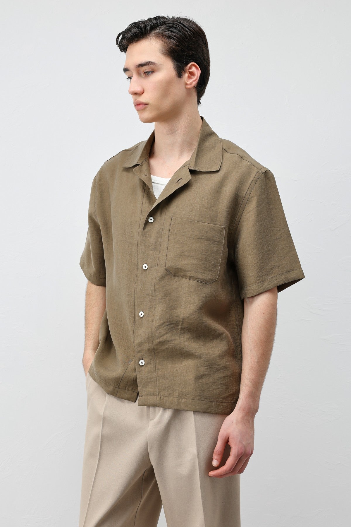 Antioch Lyocell-Blend Short-Sleeve Men's Shirt