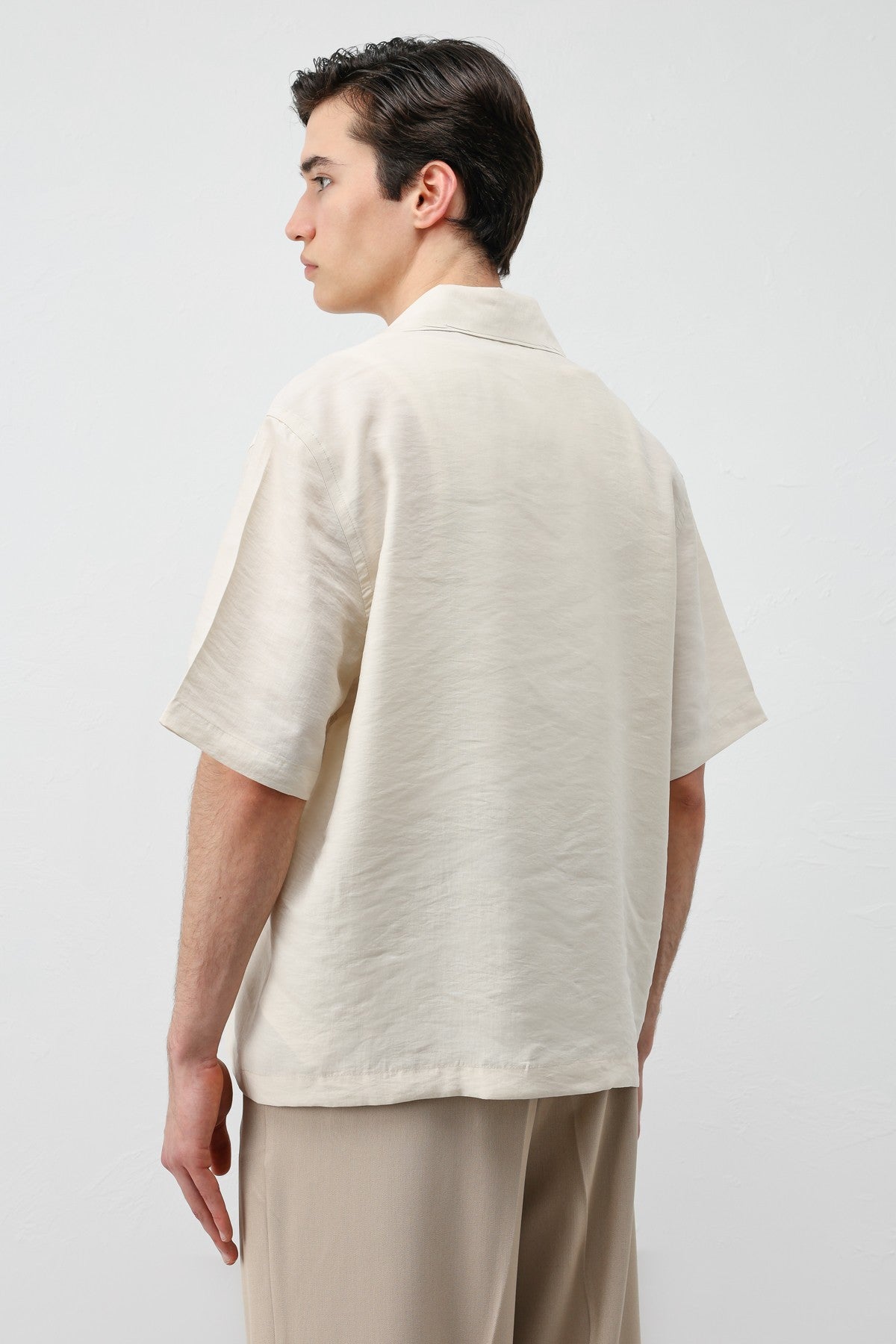 Antioch Lyocell-Blend Short-Sleeve Men's Shirt