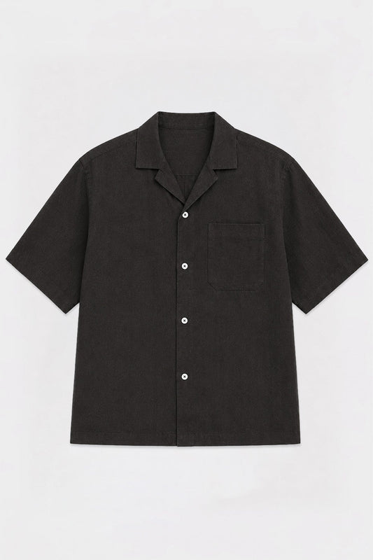 Men's Short-Sleeve Shirt with Lyocell Blend